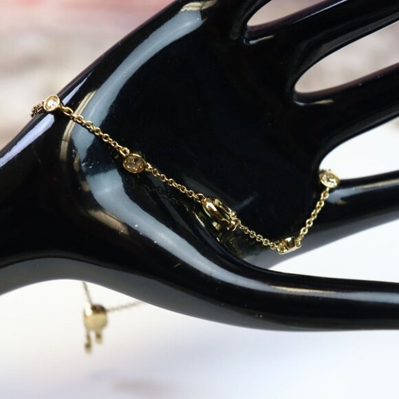 COACH SIGNATURE CRYSTAL SLIDER BRACELET C9449 GLD - Picture 3 of 7